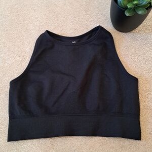 Knix Activewear Tank Top Women's Size Large Black Racer Back Sports Bra